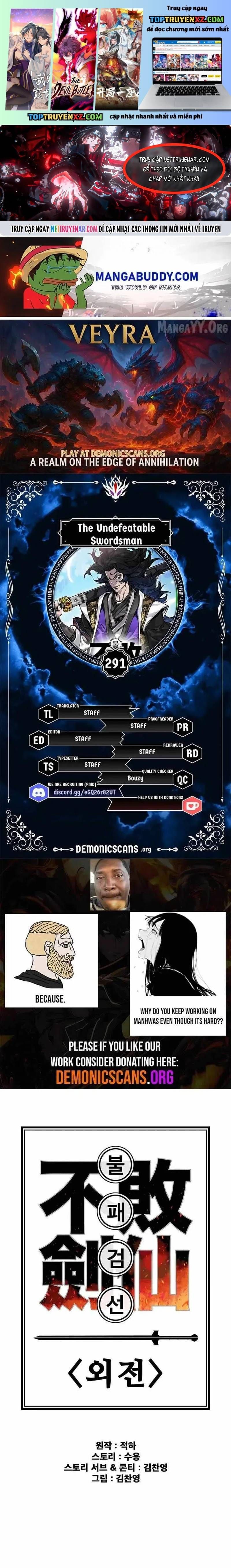 Tiên Kiếm Bất Bại Chap 291 - Next Chap 290