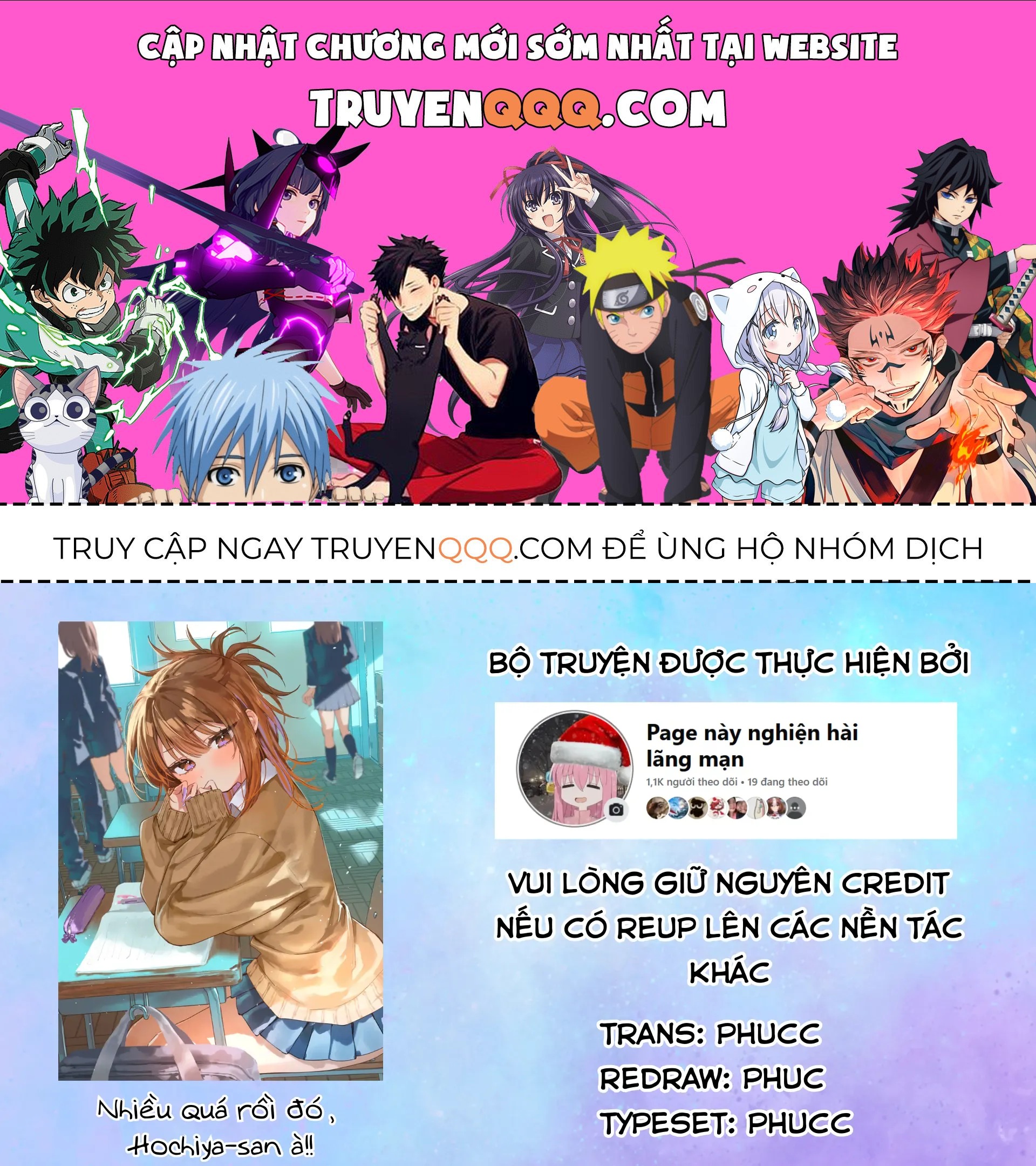 Nhiều Quá Rồi Đó, Hochiya-San À!! Chap 1