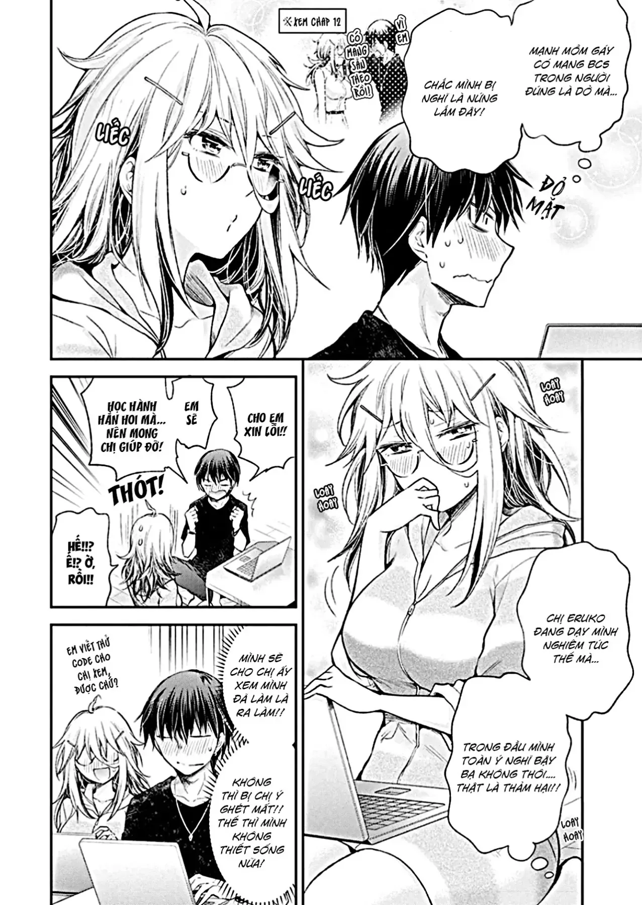 Shingeki No Eroko-San: Hen Na Oneesan Wa Danshi Kousei To Nakayoku Naritai Chap 13 - Next Chap 12