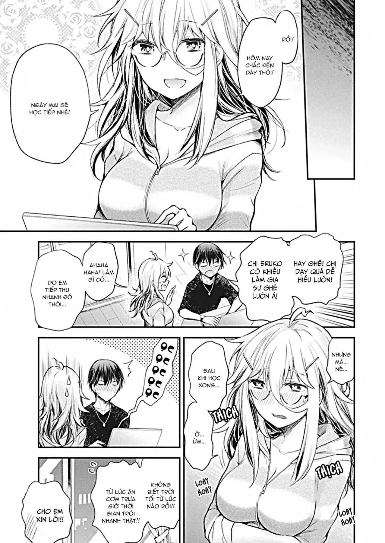 Shingeki No Eroko-San: Hen Na Oneesan Wa Danshi Kousei To Nakayoku Naritai Chap 13 - Next Chap 12