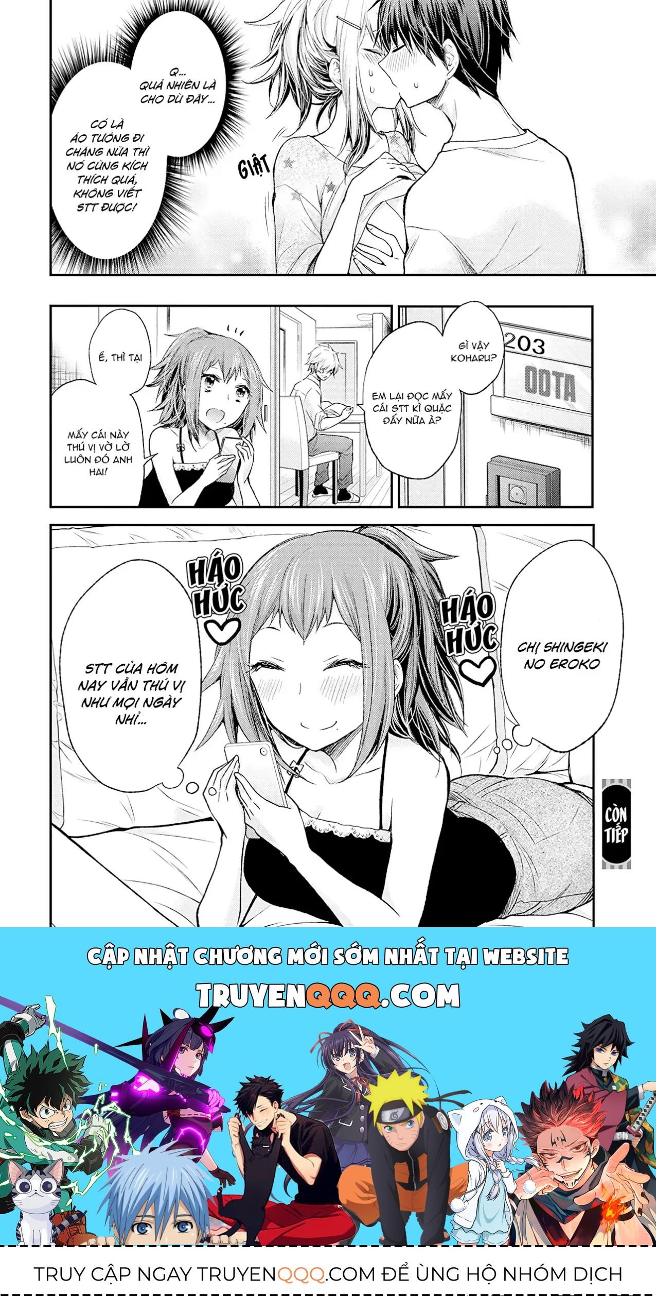 Shingeki No Eroko-San: Hen Na Oneesan Wa Danshi Kousei To Nakayoku Naritai Chap 14 - Next Chap 13