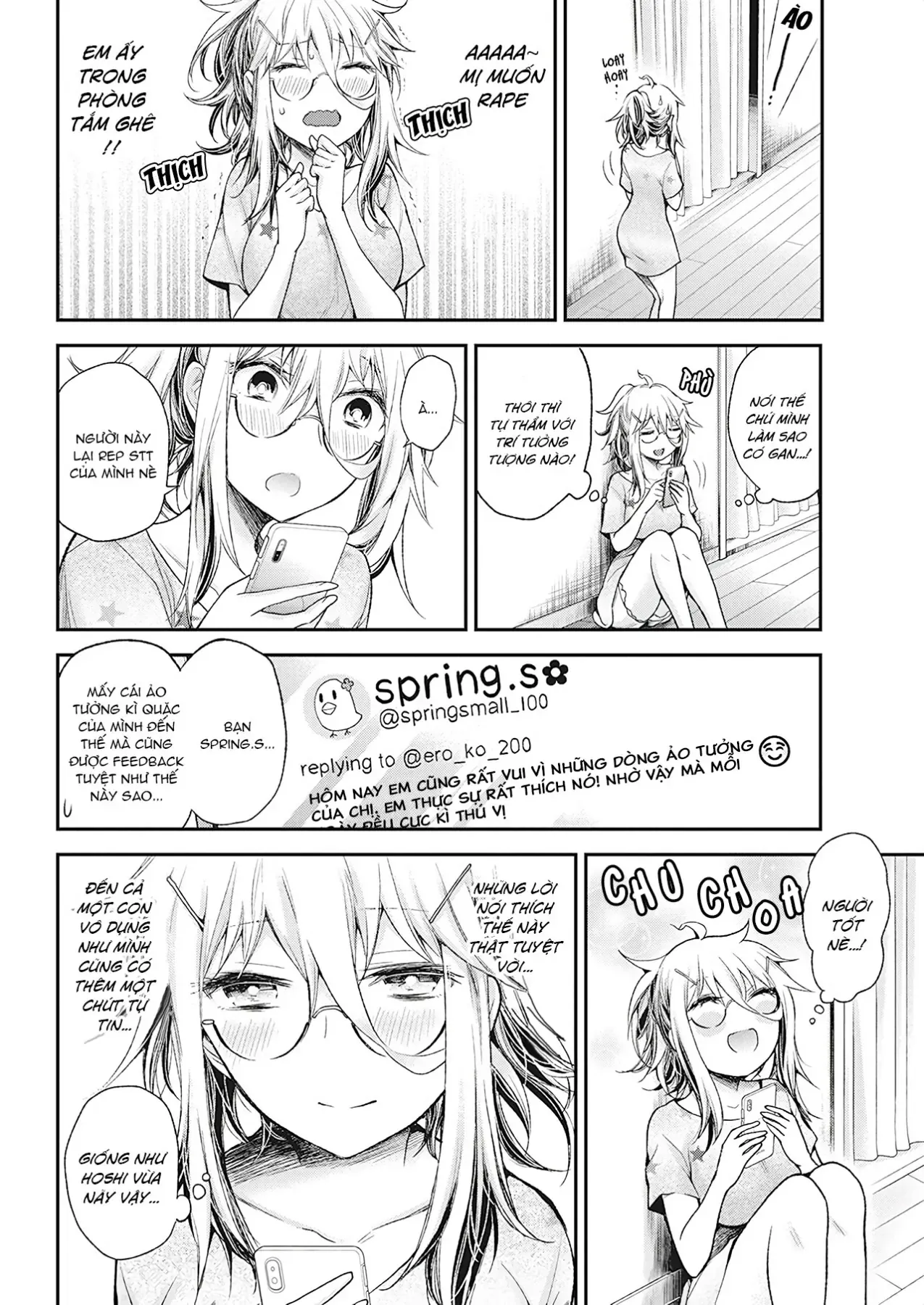 Shingeki No Eroko-San: Hen Na Oneesan Wa Danshi Kousei To Nakayoku Naritai Chap 15 - Next Chap 14.5