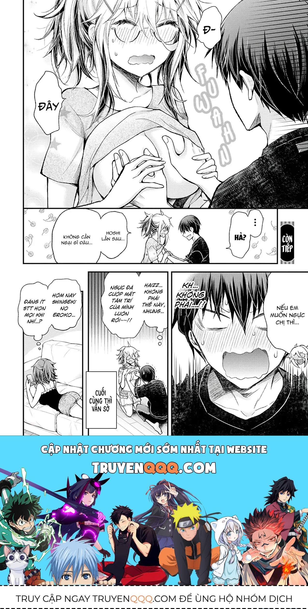 Shingeki No Eroko-San: Hen Na Oneesan Wa Danshi Kousei To Nakayoku Naritai Chap 15 - Next Chap 14.5