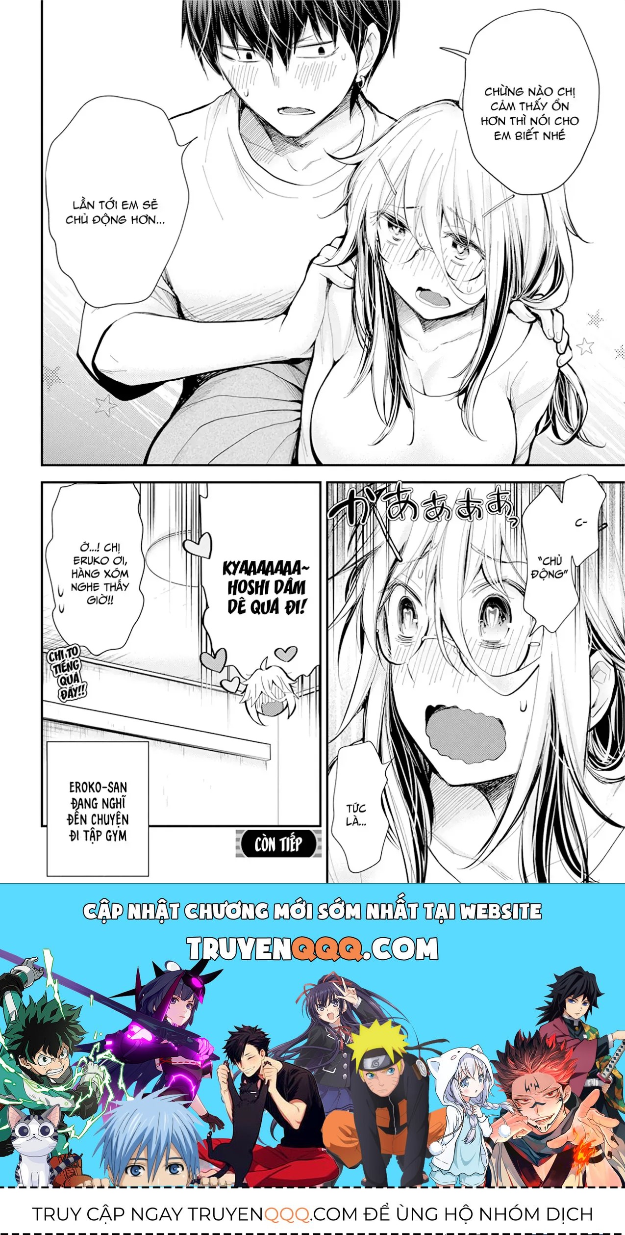 Shingeki No Eroko-San: Hen Na Oneesan Wa Danshi Kousei To Nakayoku Naritai Chap 21 - Next Chap 20