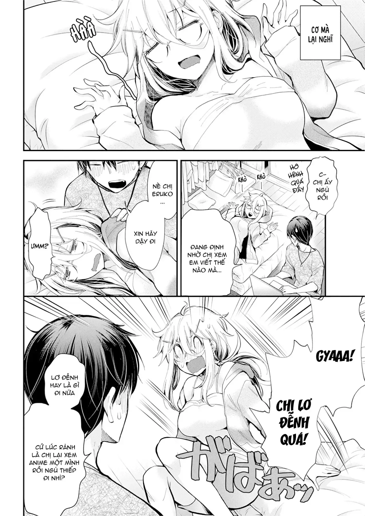 Shingeki No Eroko-San: Hen Na Oneesan Wa Danshi Kousei To Nakayoku Naritai Chap 22 - Next Chap 21.5