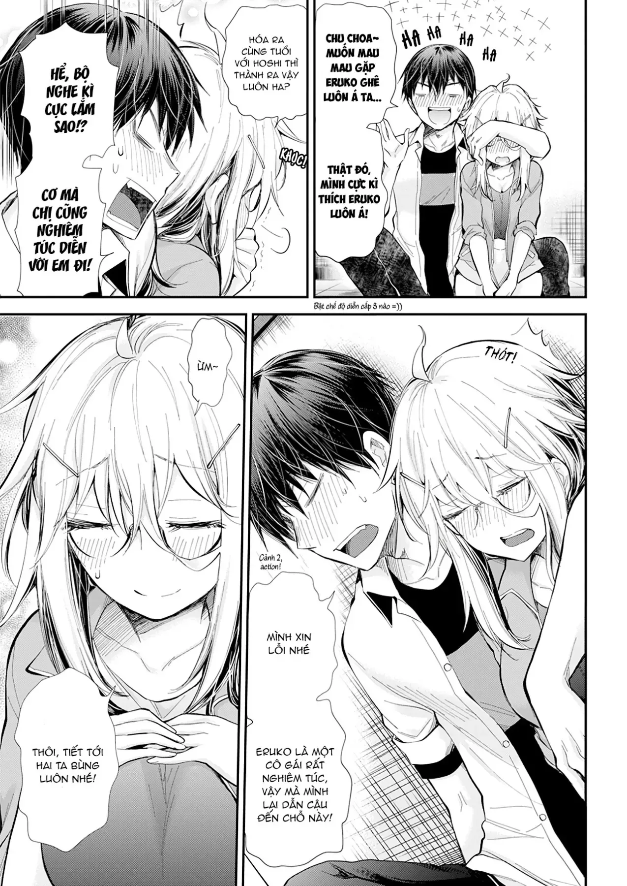 Shingeki No Eroko-San: Hen Na Oneesan Wa Danshi Kousei To Nakayoku Naritai Chap 24 - Next Chap 23