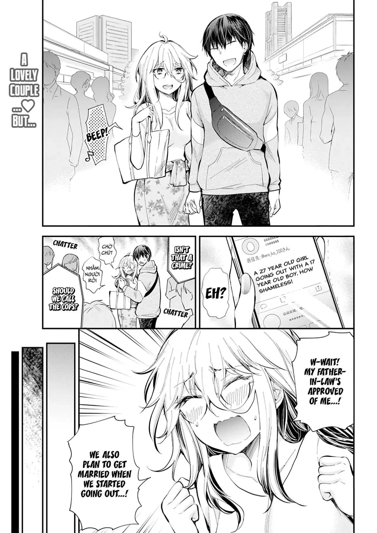 Shingeki No Eroko-San: Hen Na Oneesan Wa Danshi Kousei To Nakayoku Naritai Chap 29 - Next Chap 28.5