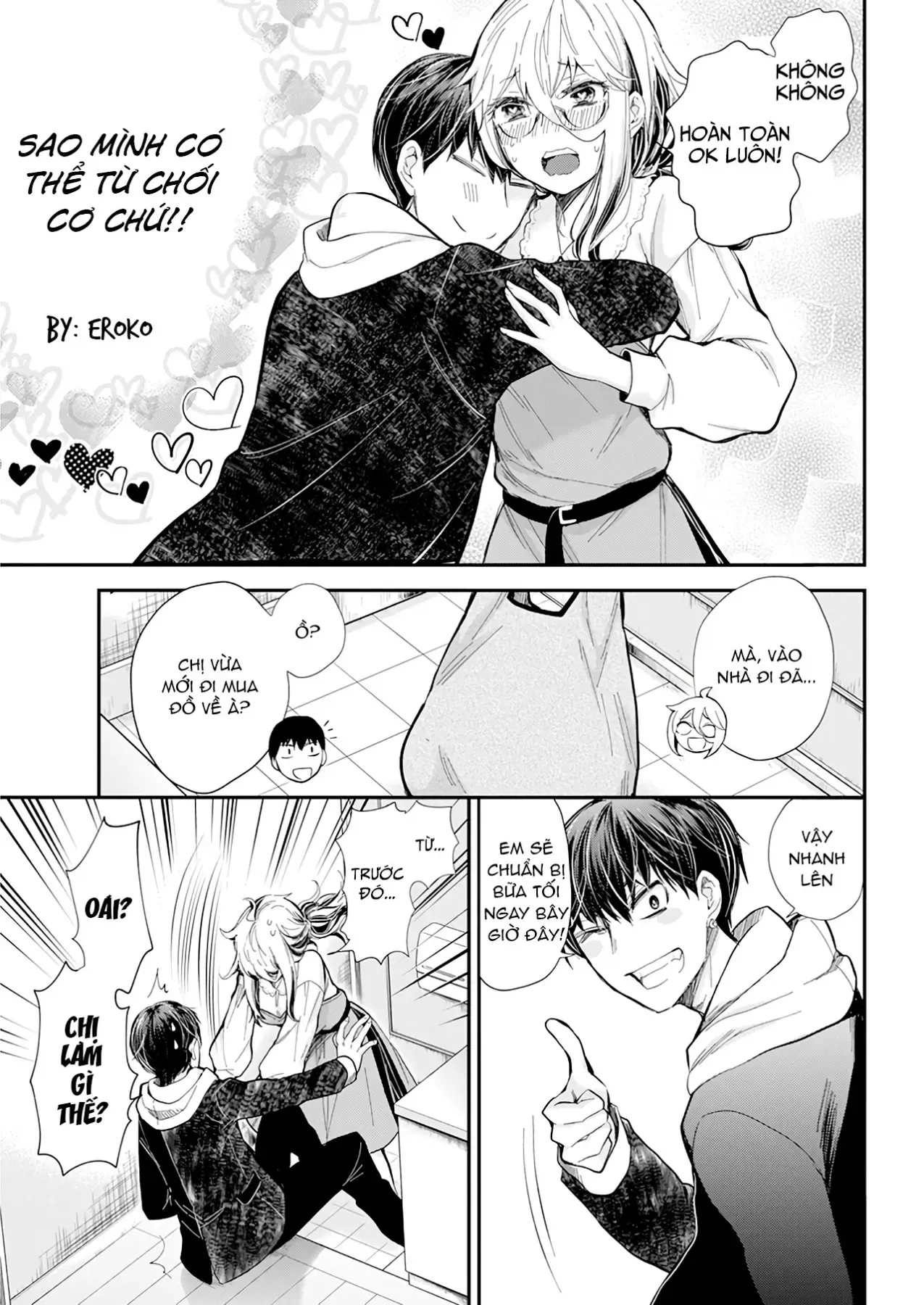 Shingeki No Eroko-San: Hen Na Oneesan Wa Danshi Kousei To Nakayoku Naritai Chap 30 - Next Chap 29