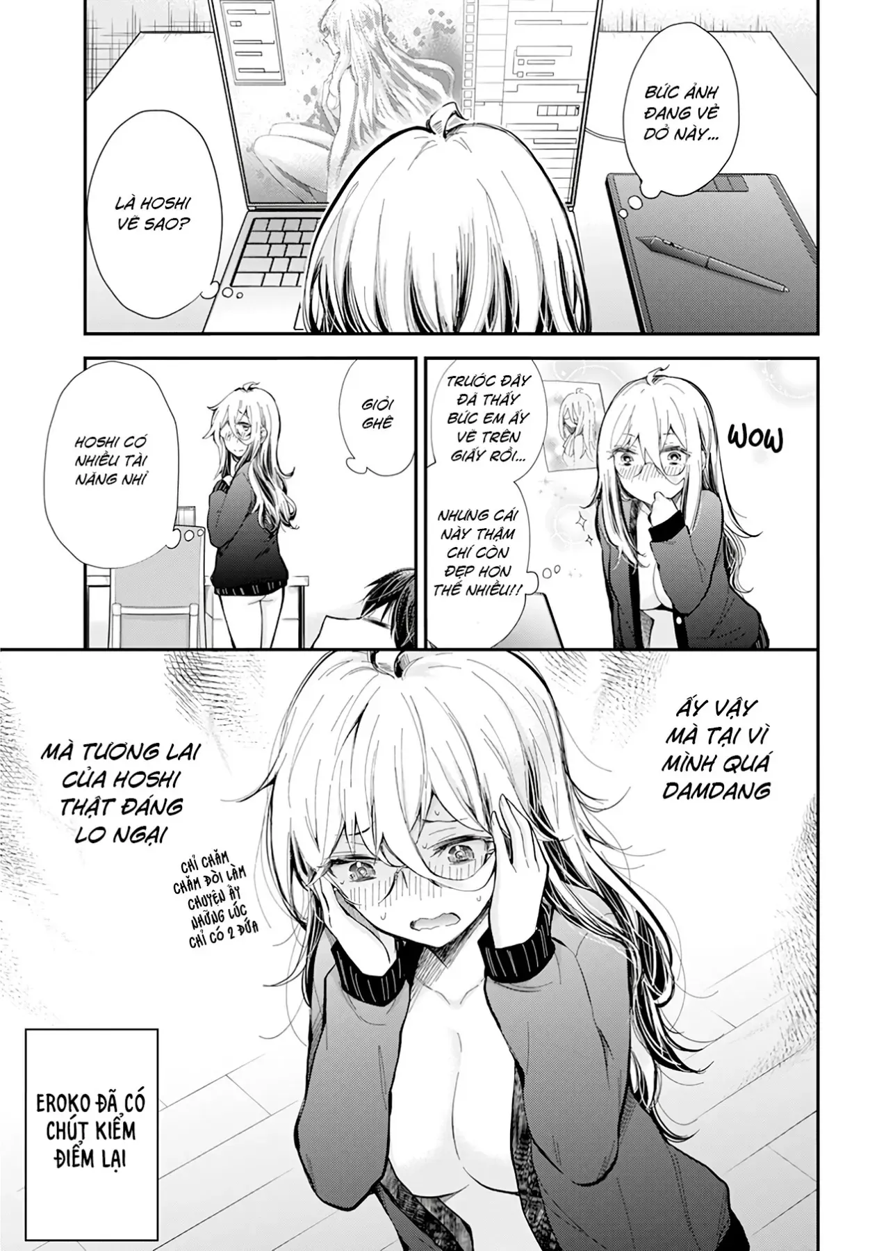 Shingeki No Eroko-San: Hen Na Oneesan Wa Danshi Kousei To Nakayoku Naritai Chap 33 - Next Chap 32