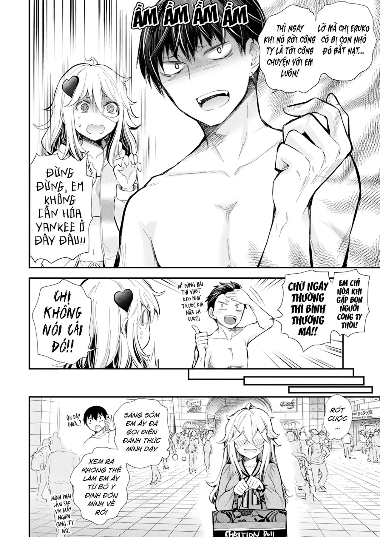 Shingeki No Eroko-San: Hen Na Oneesan Wa Danshi Kousei To Nakayoku Naritai Chap 37 - Next Chap 36