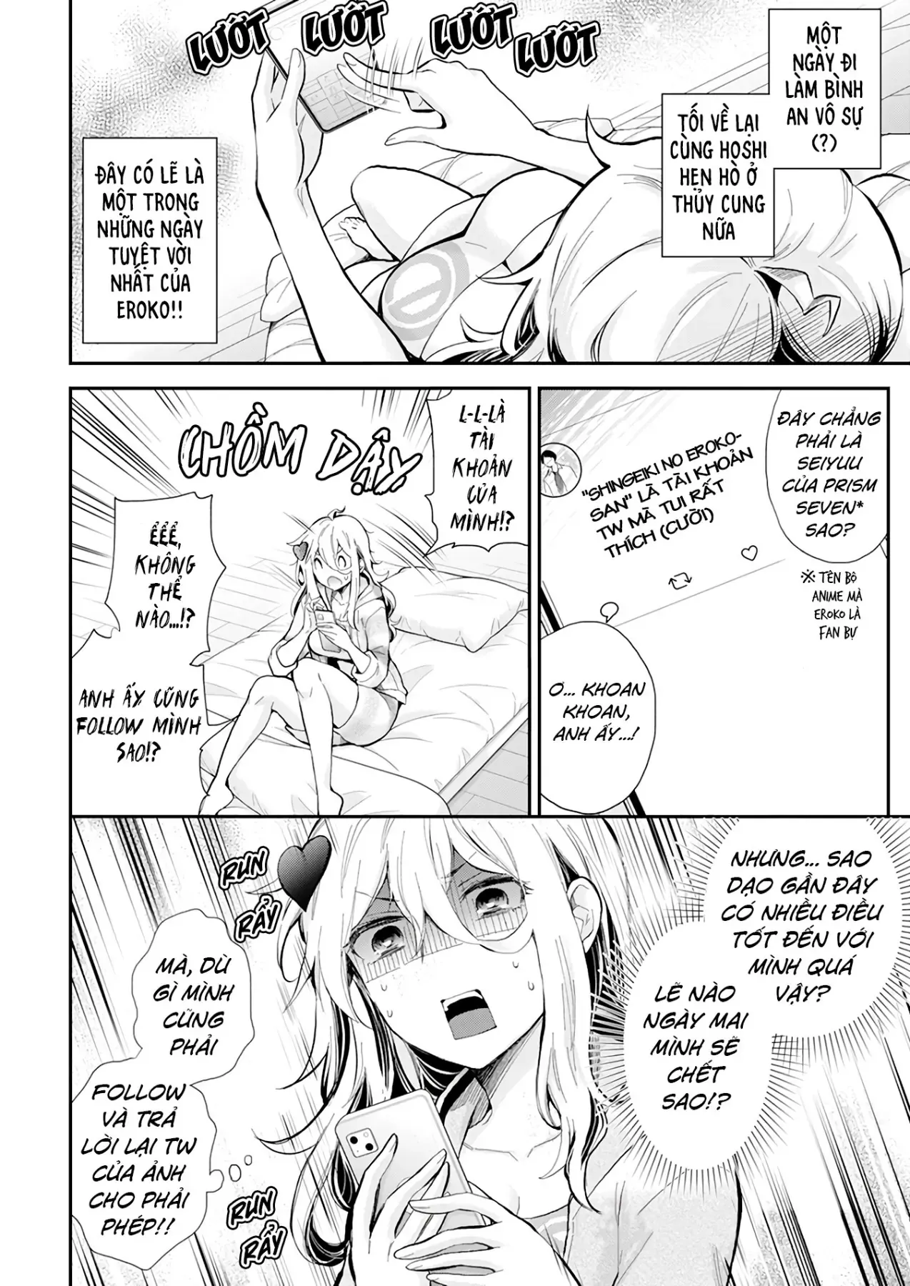 Shingeki No Eroko-San: Hen Na Oneesan Wa Danshi Kousei To Nakayoku Naritai Chap 39 - Next Chap 38