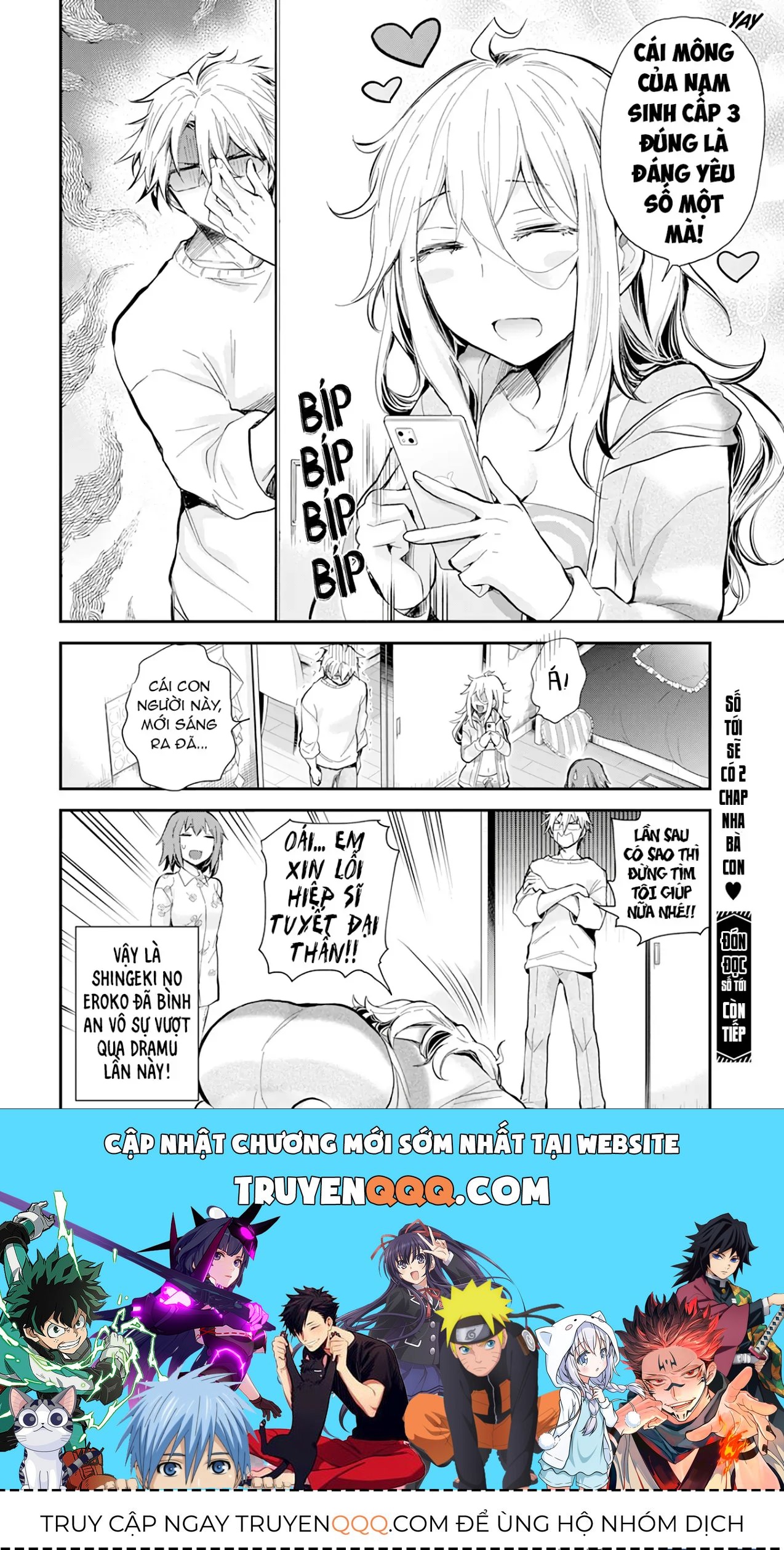 Shingeki No Eroko-San: Hen Na Oneesan Wa Danshi Kousei To Nakayoku Naritai Chap 39 - Next Chap 38