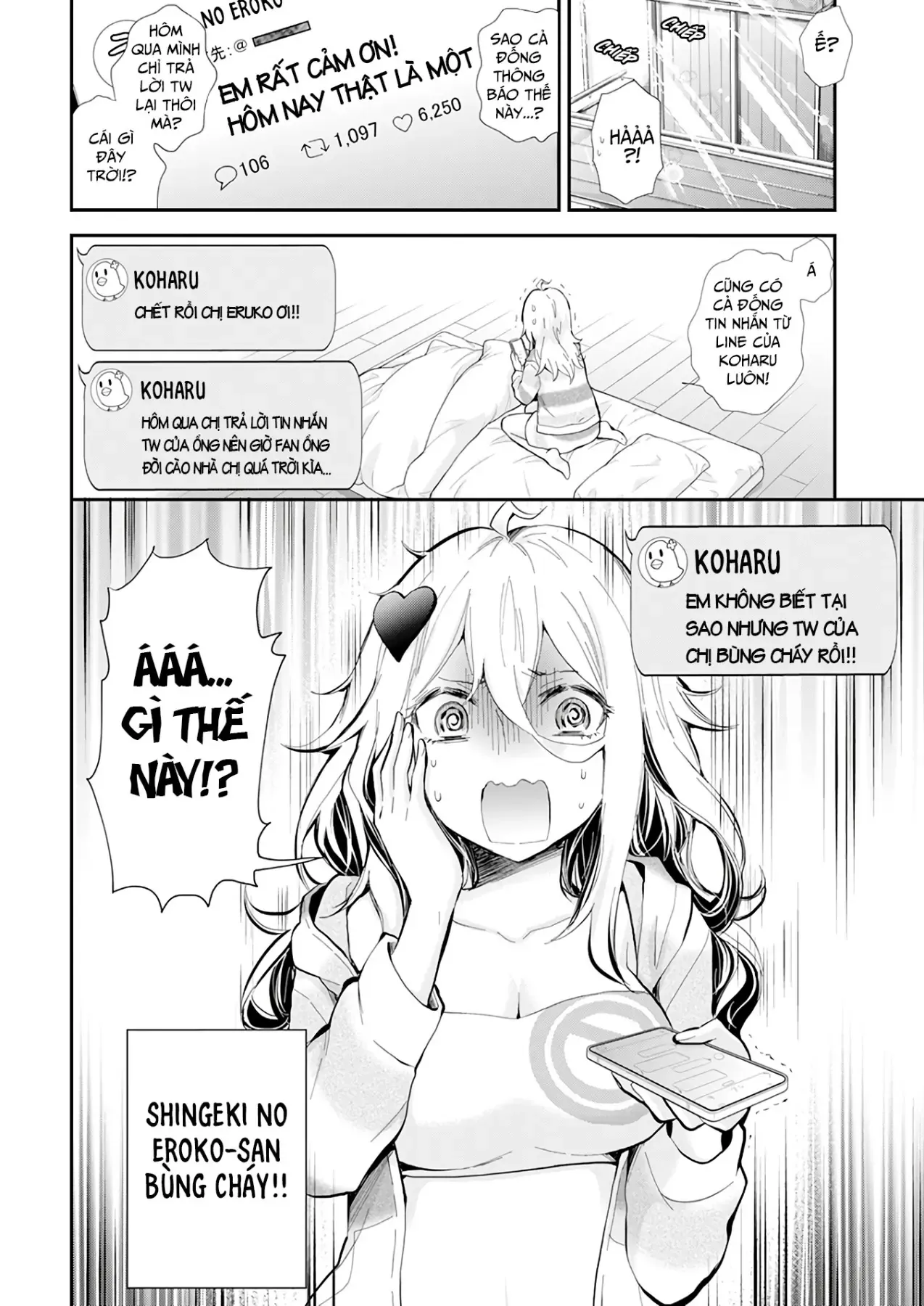 Shingeki No Eroko-San: Hen Na Oneesan Wa Danshi Kousei To Nakayoku Naritai Chap 39 - Next Chap 38