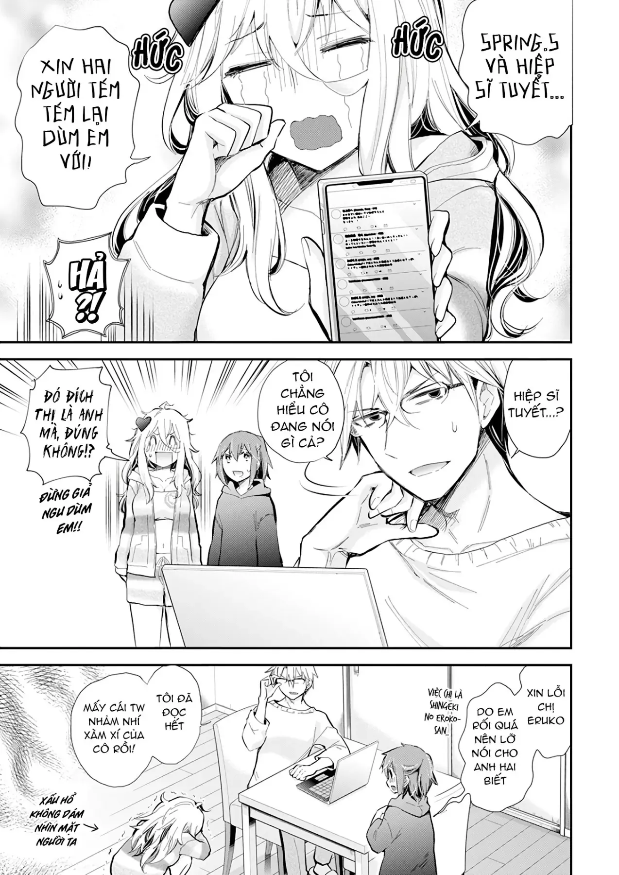 Shingeki No Eroko-San: Hen Na Oneesan Wa Danshi Kousei To Nakayoku Naritai Chap 39 - Next Chap 38