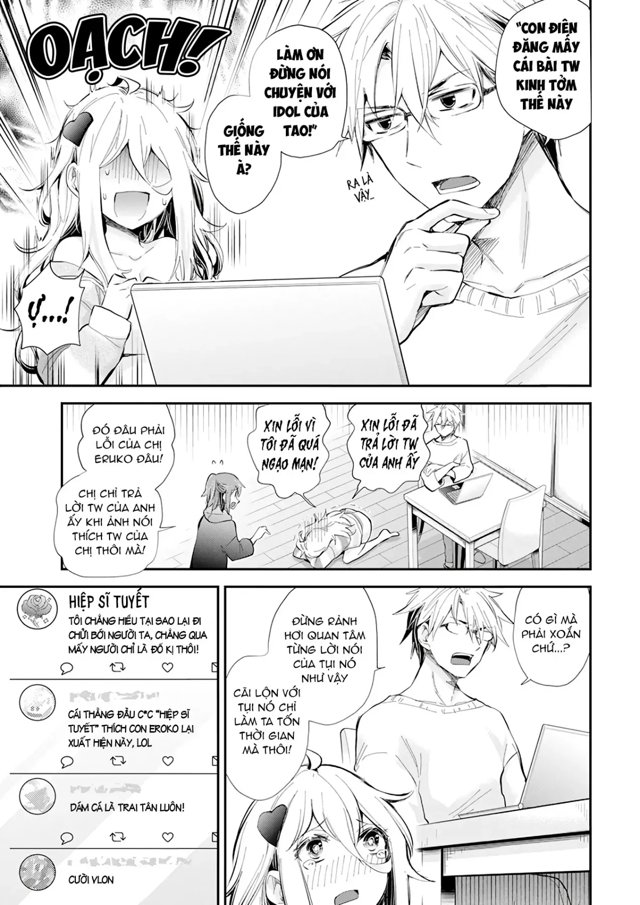 Shingeki No Eroko-San: Hen Na Oneesan Wa Danshi Kousei To Nakayoku Naritai Chap 39 - Next Chap 38