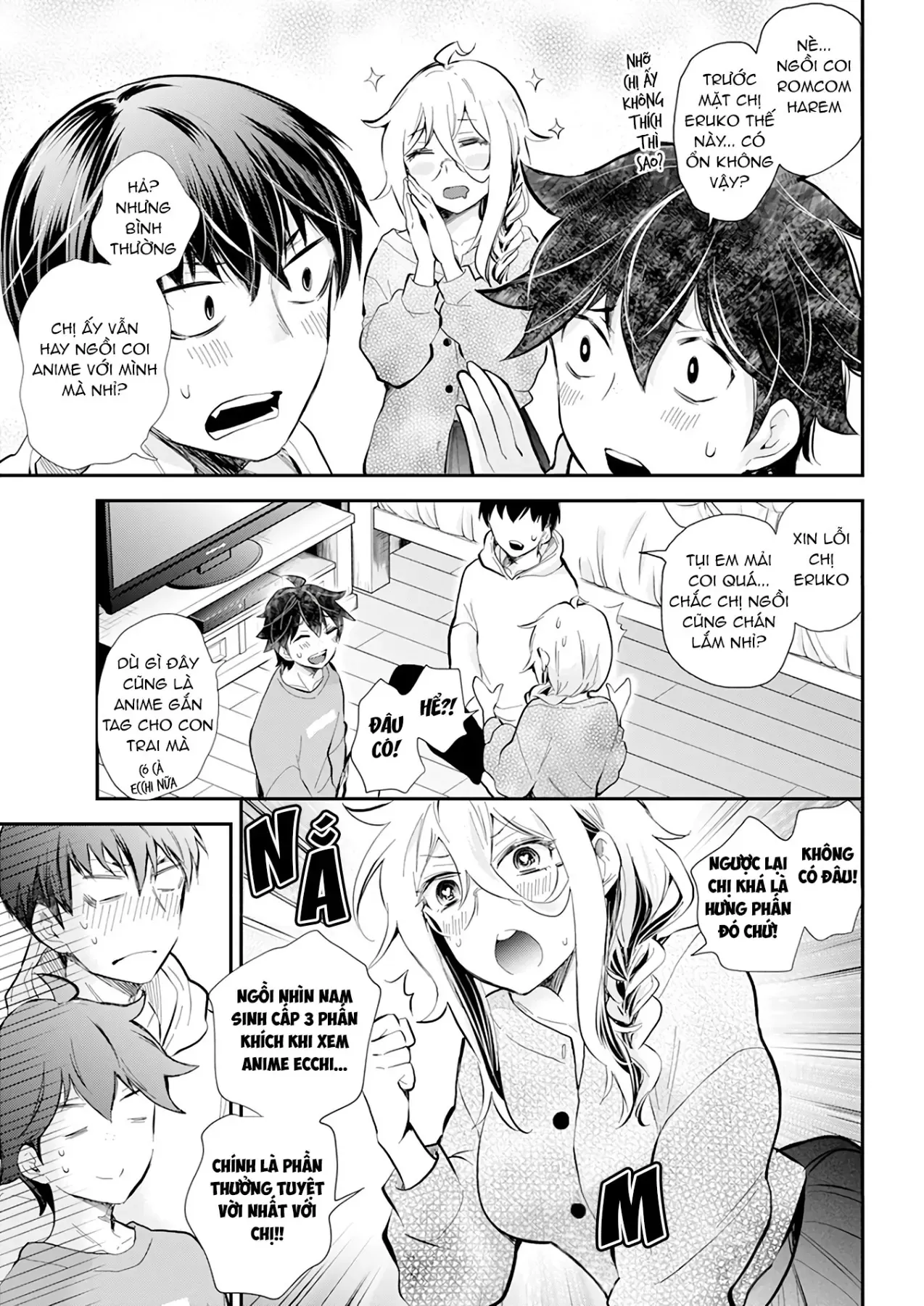 Shingeki No Eroko-San: Hen Na Oneesan Wa Danshi Kousei To Nakayoku Naritai Chap 40 - Next Chap 39