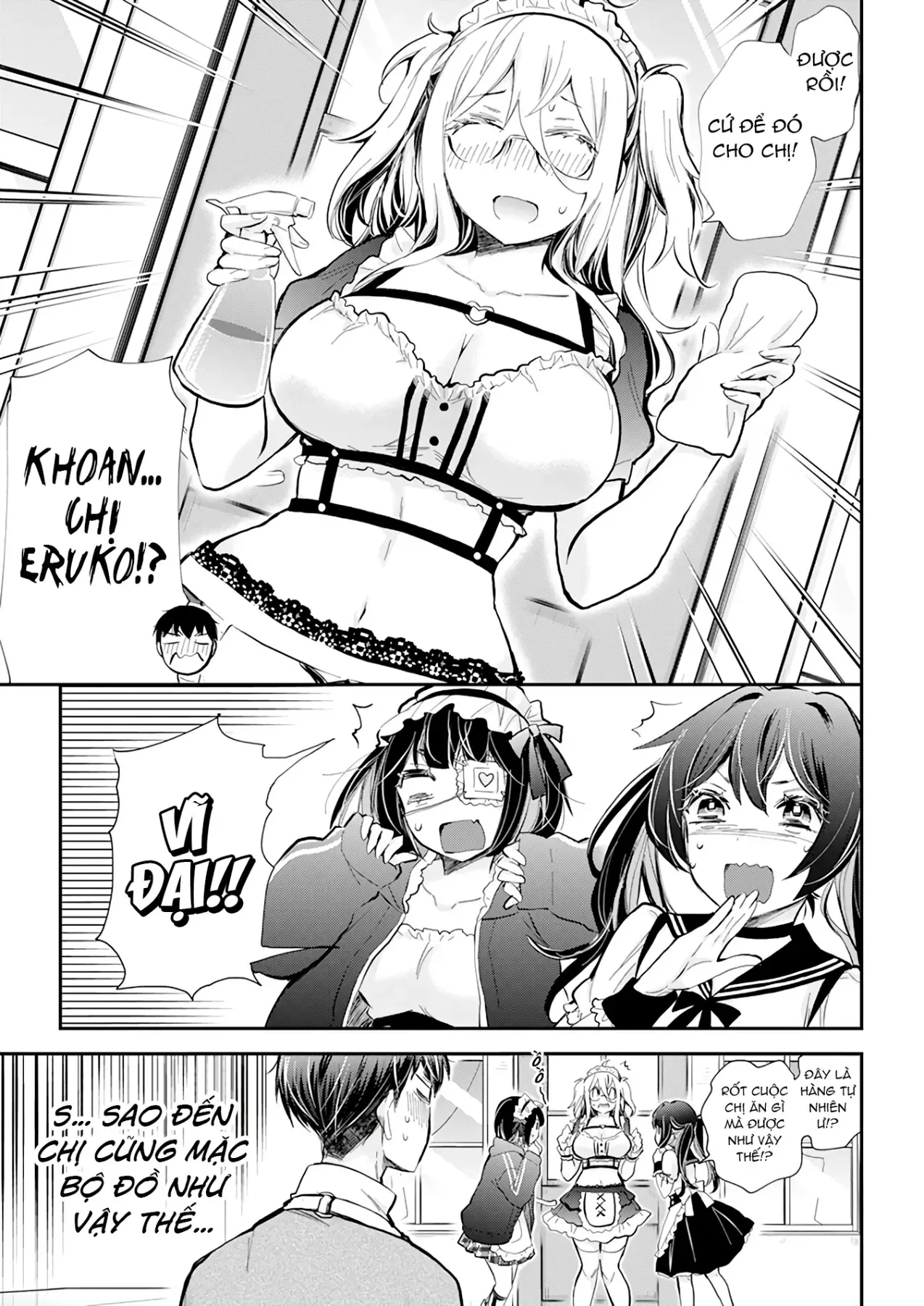 Shingeki No Eroko-San: Hen Na Oneesan Wa Danshi Kousei To Nakayoku Naritai Chap 41 - Next Chap 40