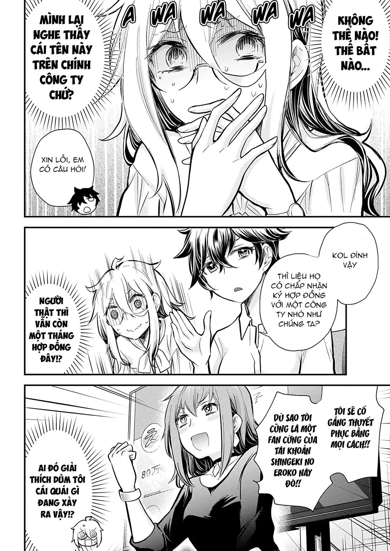 Shingeki No Eroko-San: Hen Na Oneesan Wa Danshi Kousei To Nakayoku Naritai Chap 46 - Next Chap 45