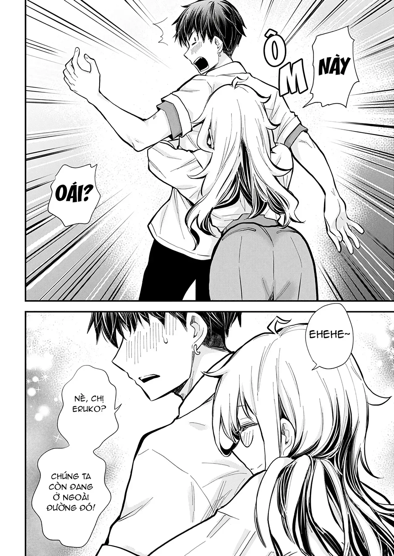 Shingeki No Eroko-San: Hen Na Oneesan Wa Danshi Kousei To Nakayoku Naritai Chap 46 - Next Chap 45