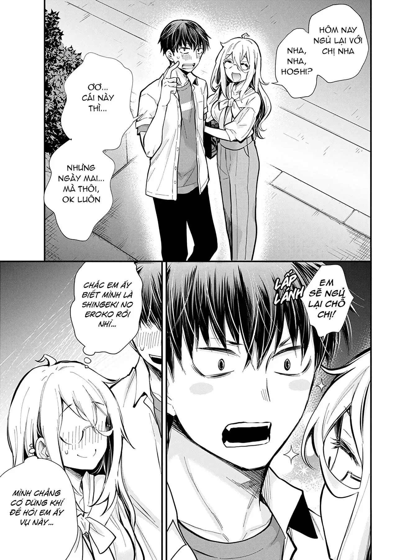 Shingeki No Eroko-San: Hen Na Oneesan Wa Danshi Kousei To Nakayoku Naritai Chap 46 - Next Chap 45