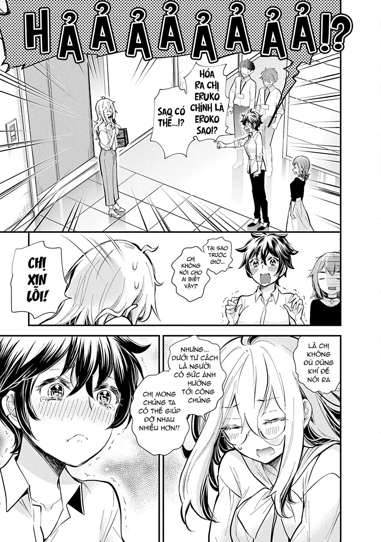 Shingeki No Eroko-San: Hen Na Oneesan Wa Danshi Kousei To Nakayoku Naritai Chap 47 - Next Chap 46