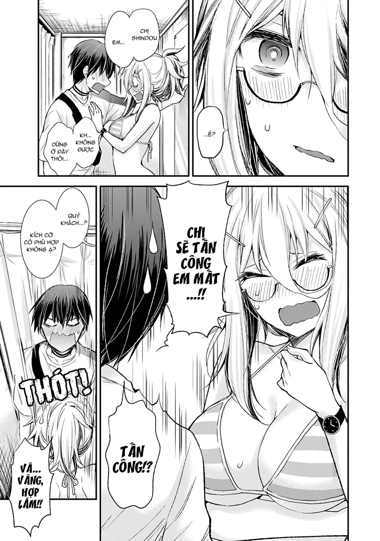 Shingeki No Eroko-San: Hen Na Oneesan Wa Danshi Kousei To Nakayoku Naritai Chap 5 - Next Chap 4