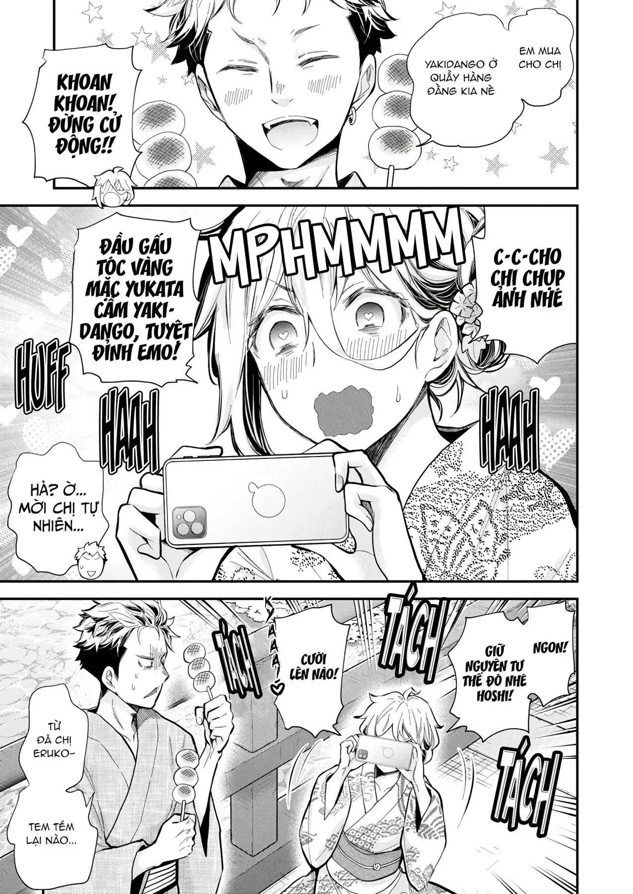 Shingeki No Eroko-San: Hen Na Oneesan Wa Danshi Kousei To Nakayoku Naritai Chap 52 - Next Chap 51