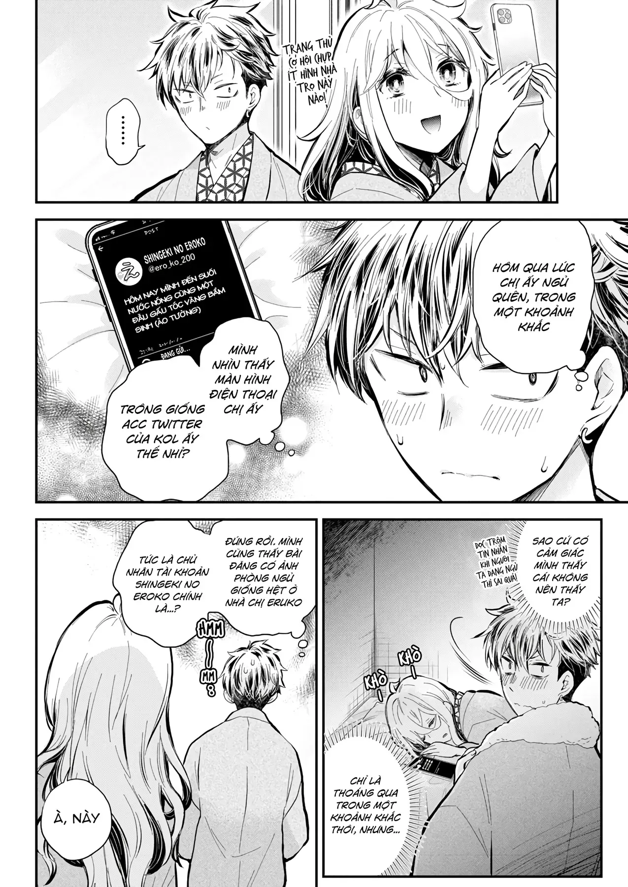 Shingeki No Eroko-San: Hen Na Oneesan Wa Danshi Kousei To Nakayoku Naritai Chap 53 - Next Chap 52