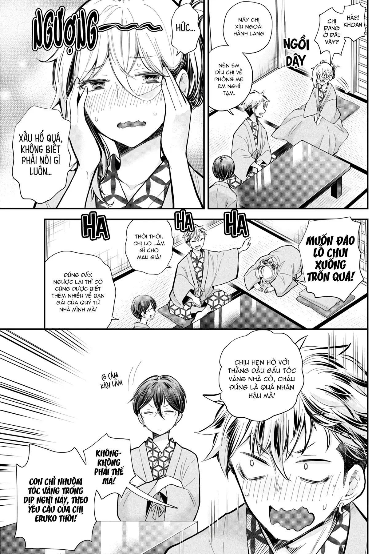 Shingeki No Eroko-San: Hen Na Oneesan Wa Danshi Kousei To Nakayoku Naritai Chap 53 - Next Chap 52