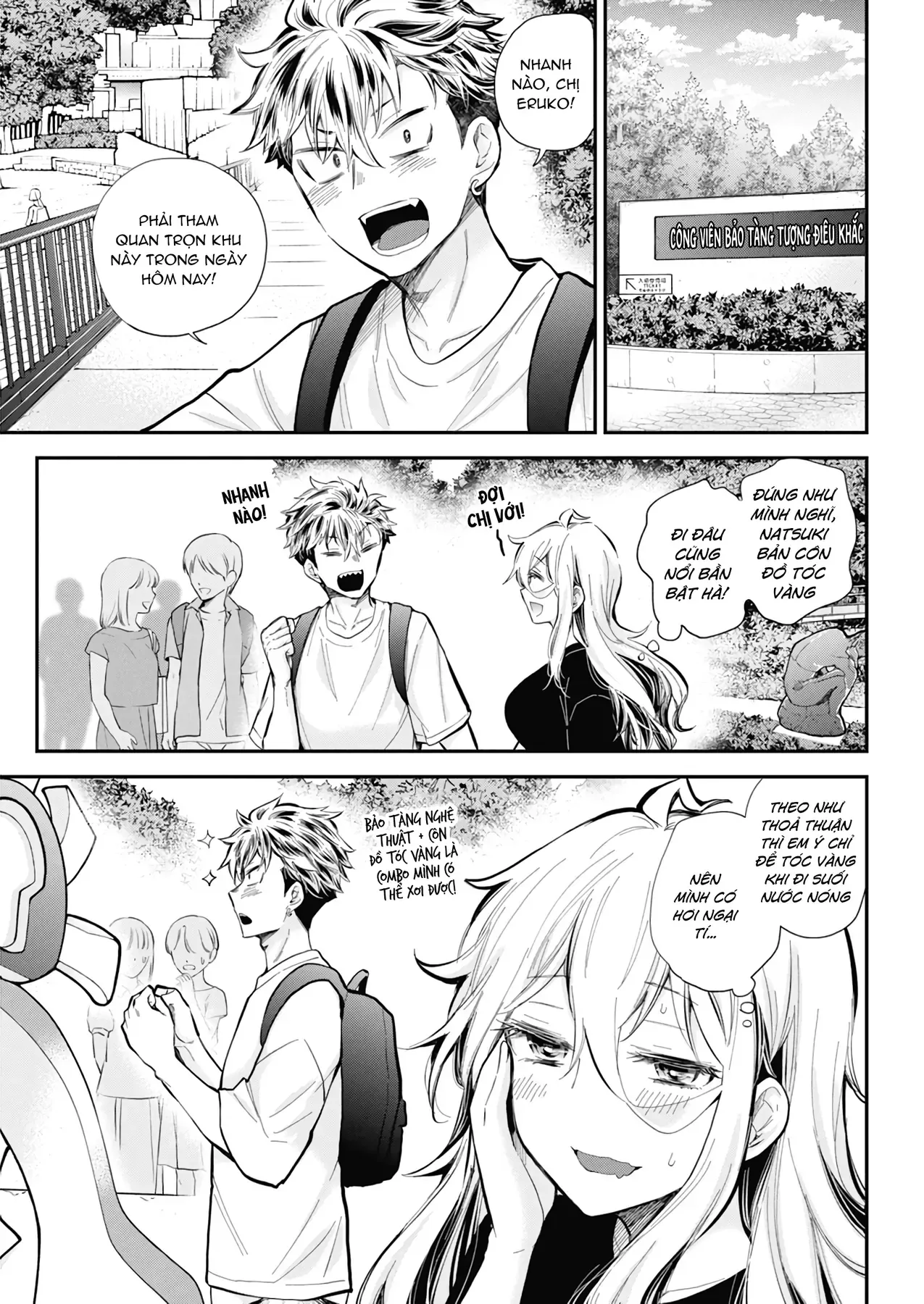 Shingeki No Eroko-San: Hen Na Oneesan Wa Danshi Kousei To Nakayoku Naritai Chap 54 - Next Chap 53