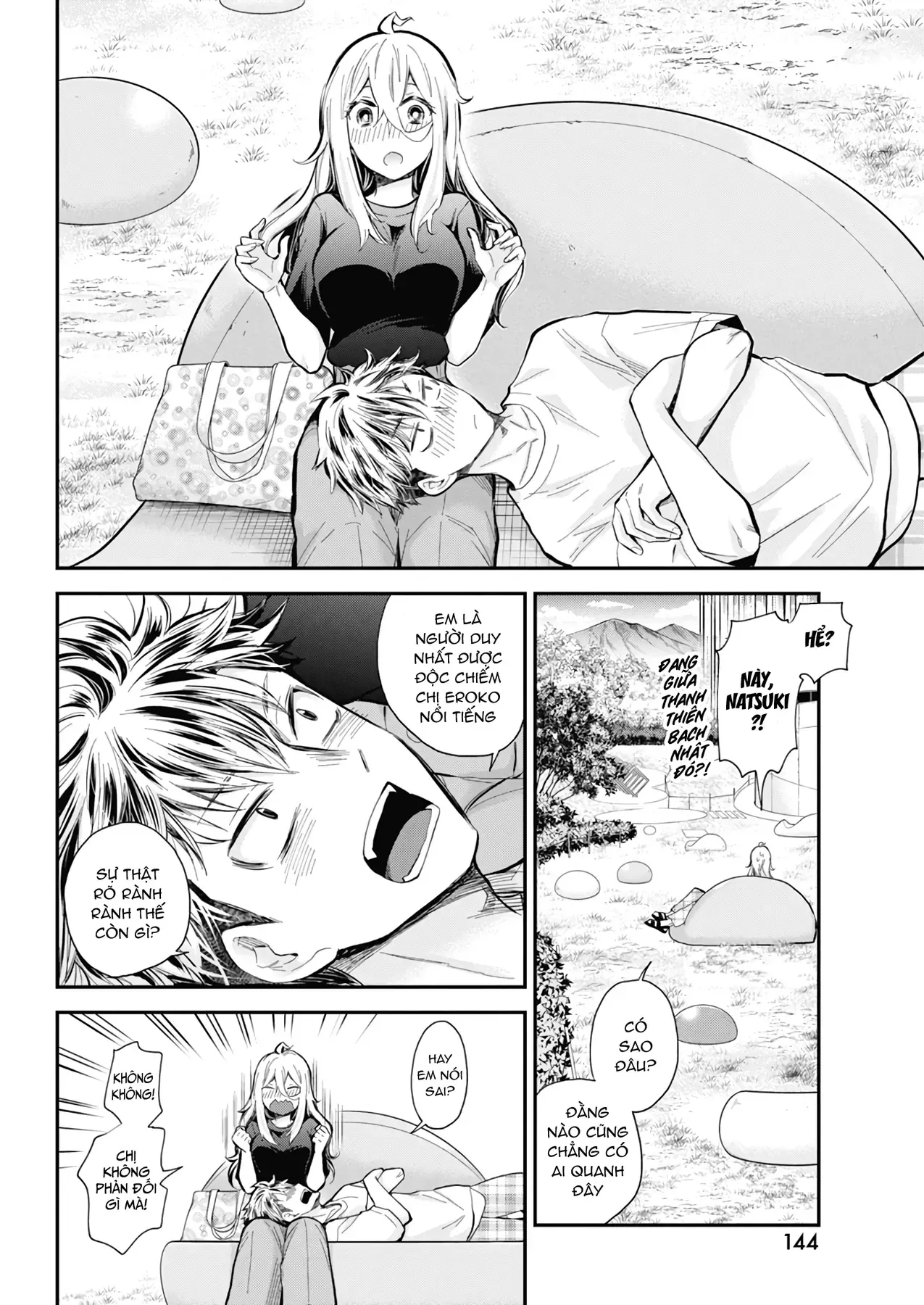 Shingeki No Eroko-San: Hen Na Oneesan Wa Danshi Kousei To Nakayoku Naritai Chap 54 - Next Chap 53