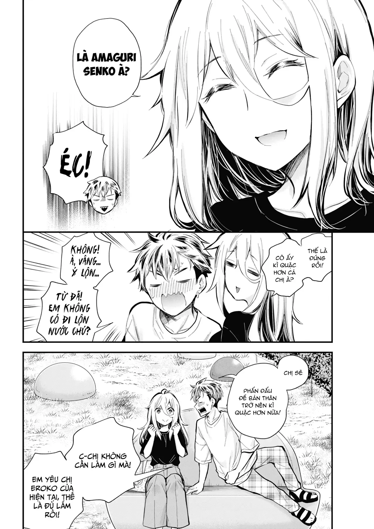 Shingeki No Eroko-San: Hen Na Oneesan Wa Danshi Kousei To Nakayoku Naritai Chap 54 - Next Chap 53