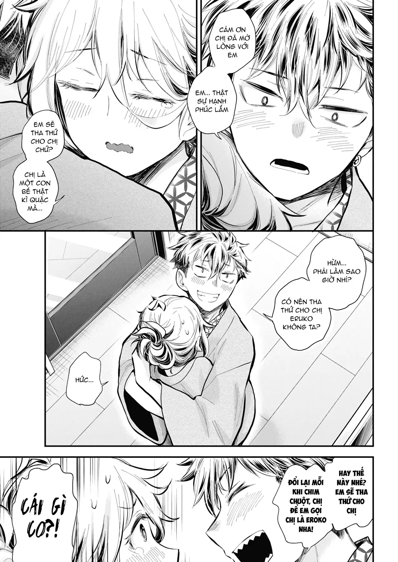 Shingeki No Eroko-San: Hen Na Oneesan Wa Danshi Kousei To Nakayoku Naritai Chap 54 - Next Chap 53