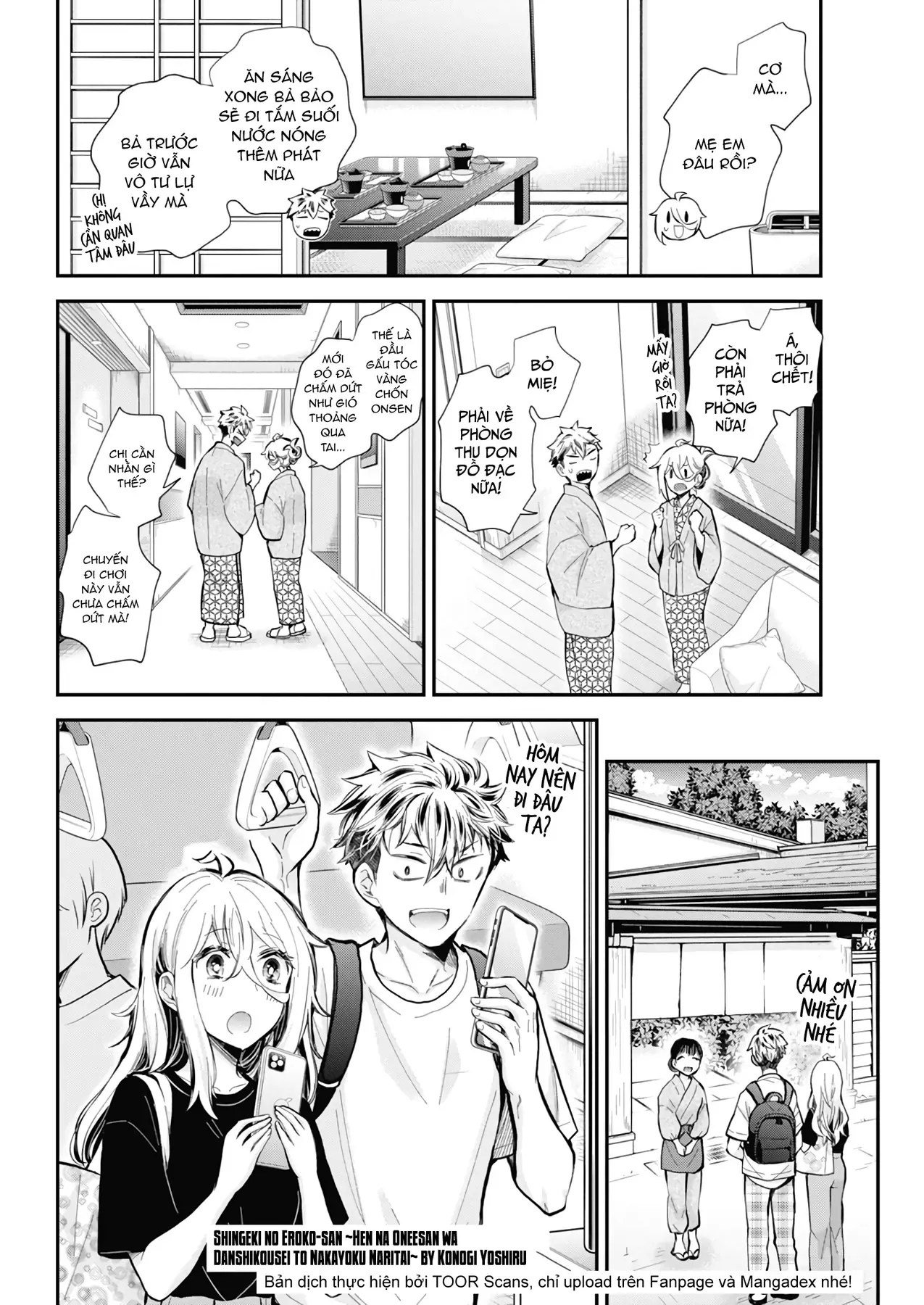 Shingeki No Eroko-San: Hen Na Oneesan Wa Danshi Kousei To Nakayoku Naritai Chap 54 - Next Chap 53