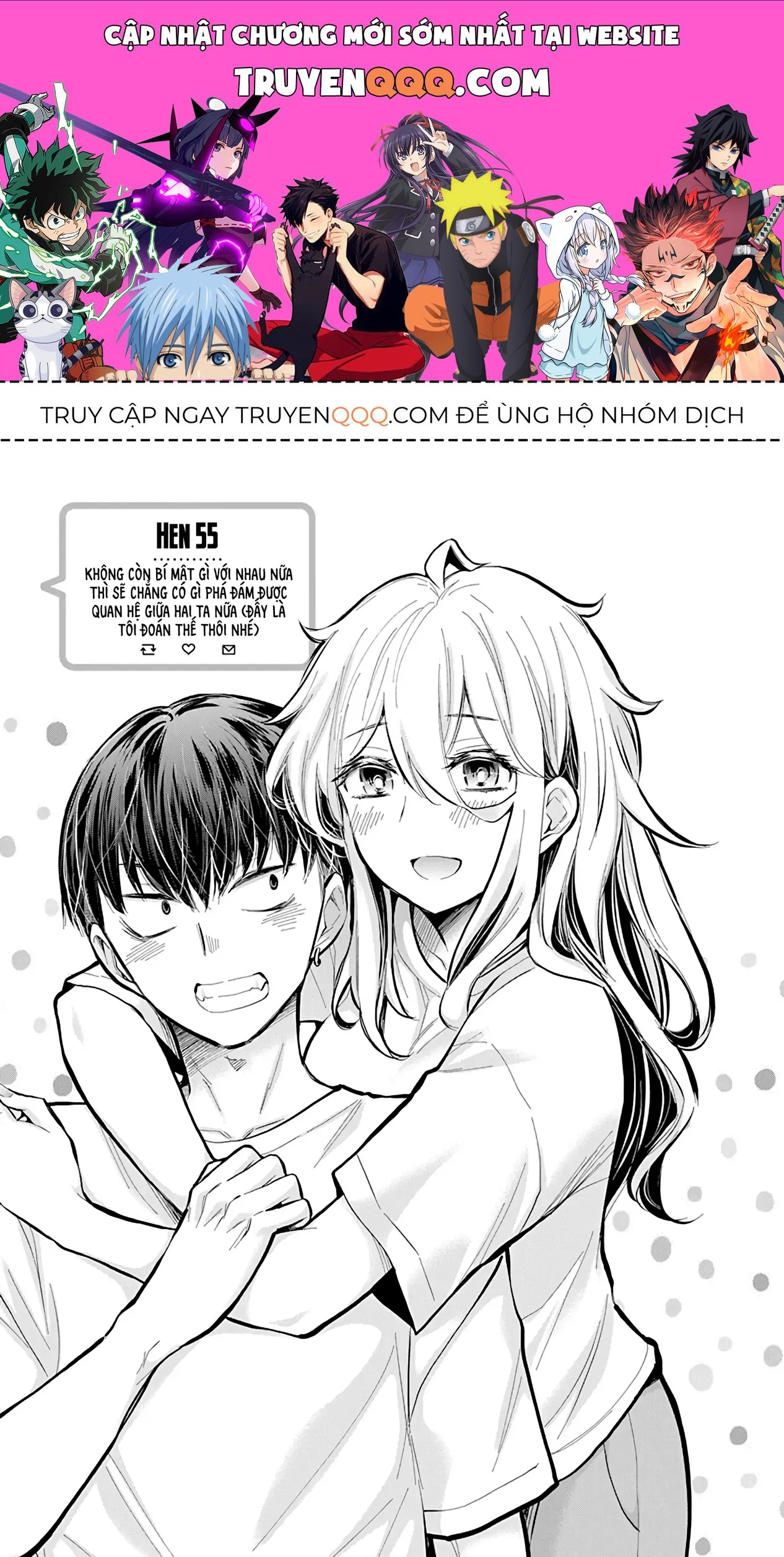 Shingeki No Eroko-San: Hen Na Oneesan Wa Danshi Kousei To Nakayoku Naritai Chap 55 - Next Chap 54