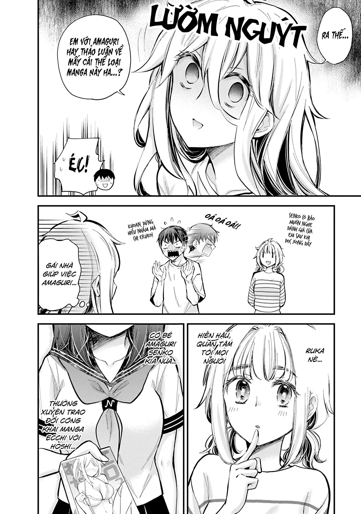 Shingeki No Eroko-San: Hen Na Oneesan Wa Danshi Kousei To Nakayoku Naritai Chap 55 - Next Chap 54