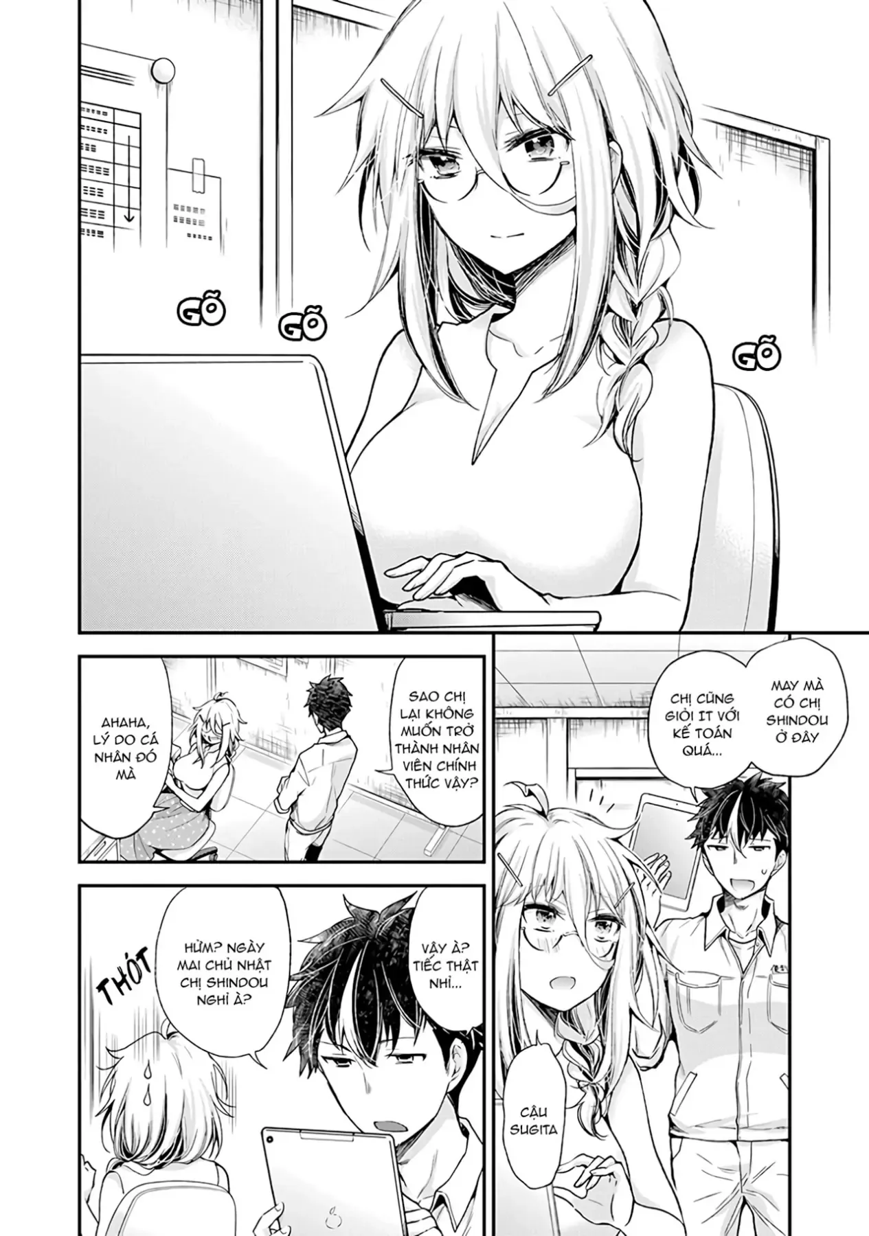 Shingeki No Eroko-San: Hen Na Oneesan Wa Danshi Kousei To Nakayoku Naritai Chap 7 - Next Chap 6