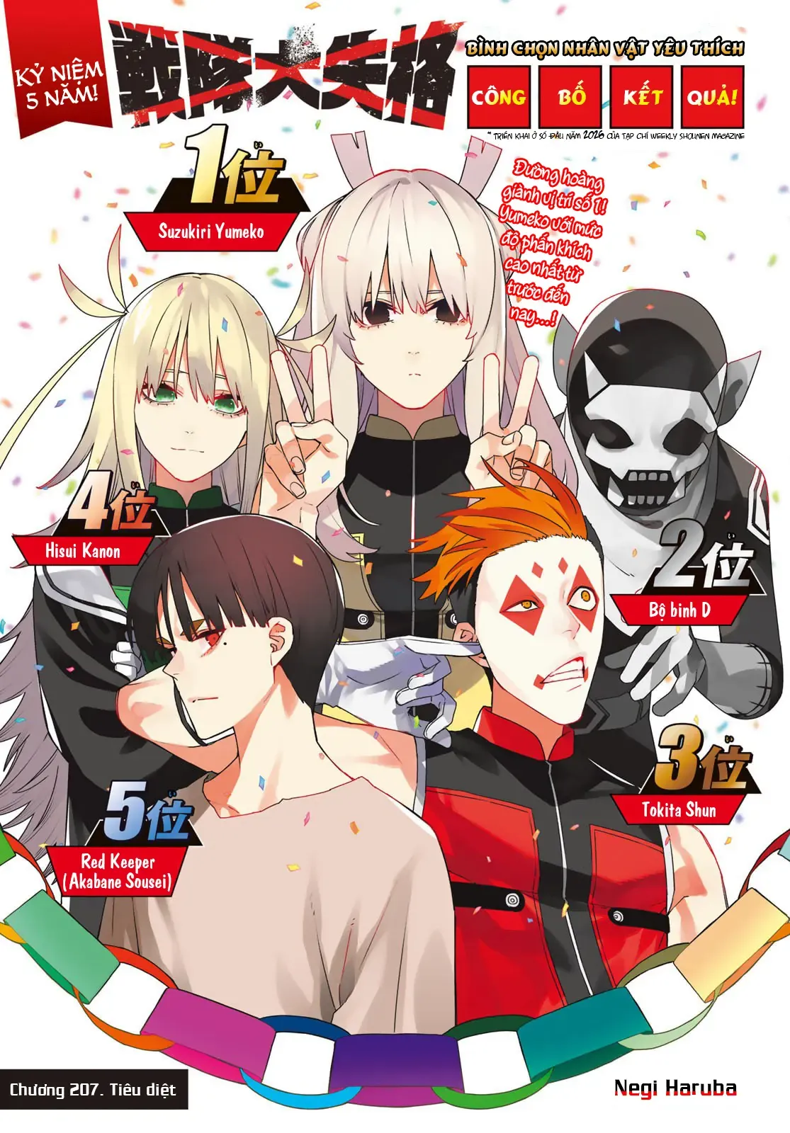 Tiến Lên! Chiến Đội Thất Sủng! Chap 206 - Next Chap 205
