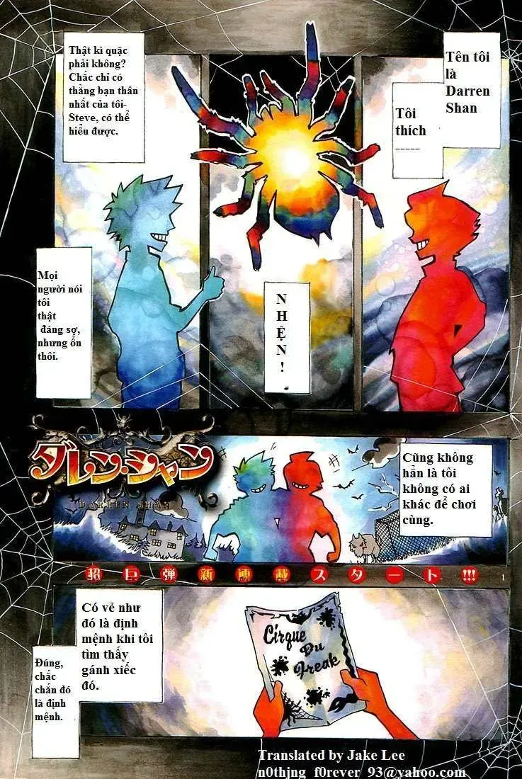 Darren Shan - Gánh Xiếc Quái Dị Chương 1 - Trang 3