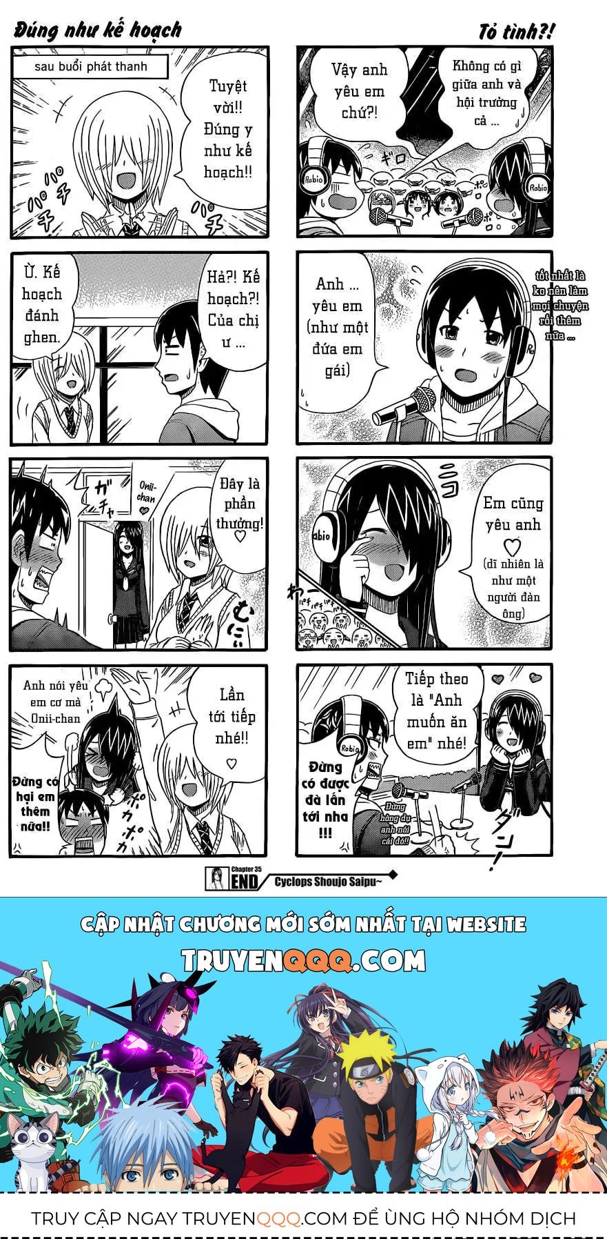 Cyclops Shoujo Saipu (Cô Em Gái Khổng Lồ) Chap 35 - Next Chap 34