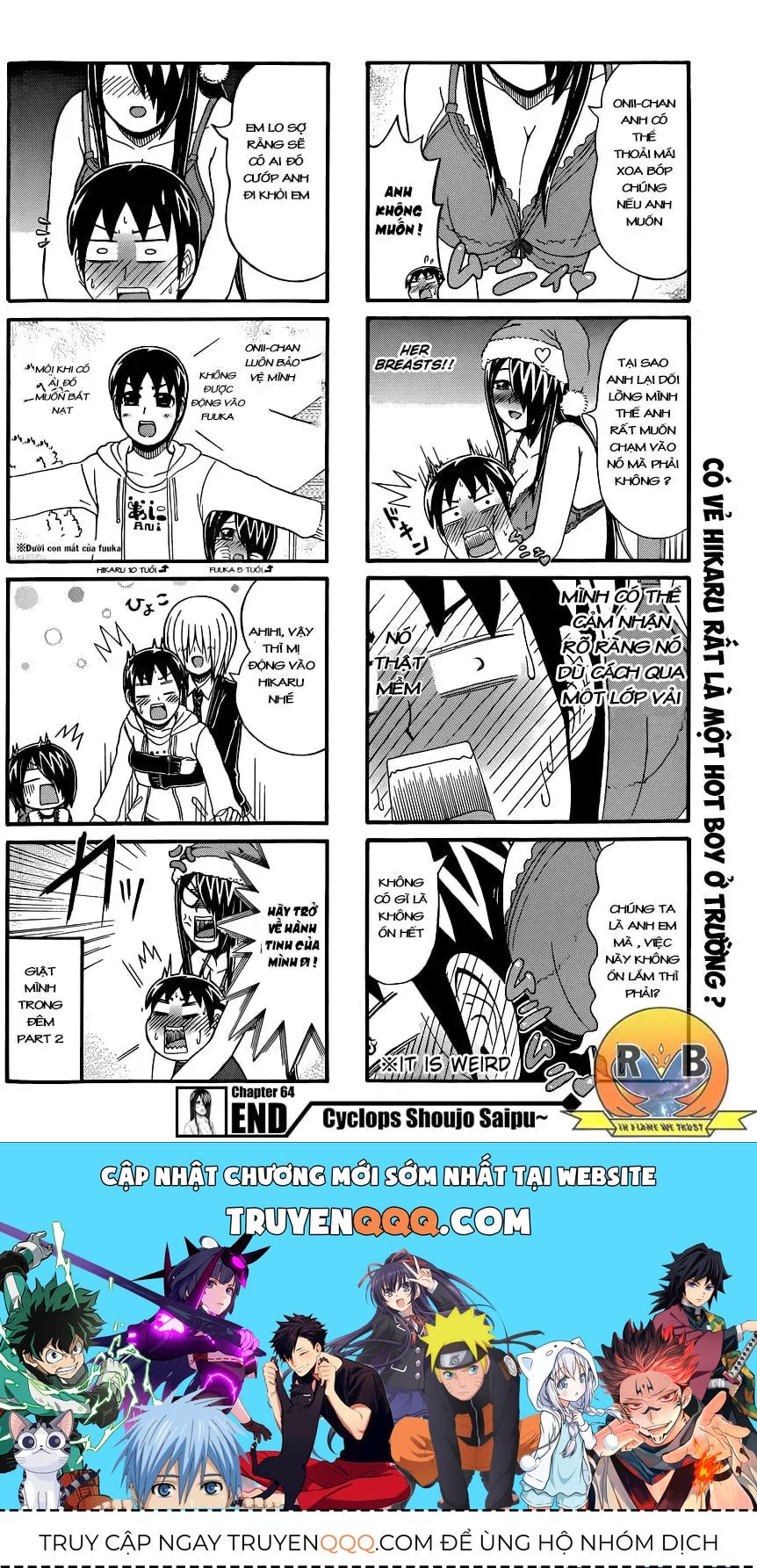 Cyclops Shoujo Saipu (Cô Em Gái Khổng Lồ) Chap 64 - Next Chap 63