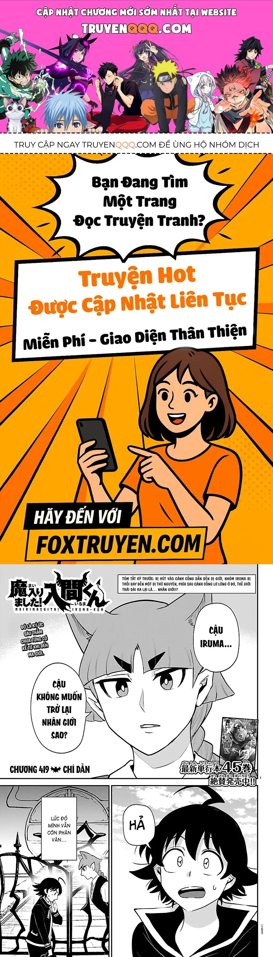 Chào Mừng Cậu Đến Trường Iruma-Kun [Chap 408-441] — trang 0