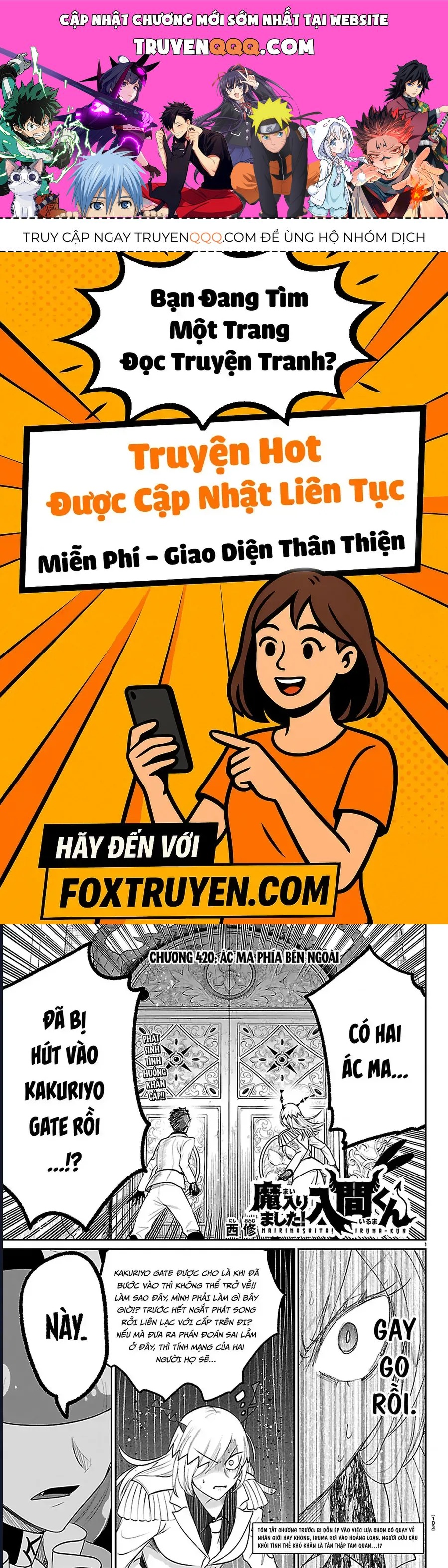 Chào Mừng Cậu Đến Trường Iruma-Kun [Chap 408-441] — trang 0