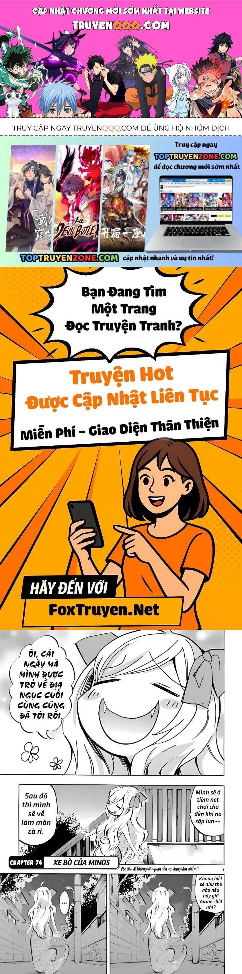 Jashin-Chan Dropkick [Chap 74-75] — trang 0