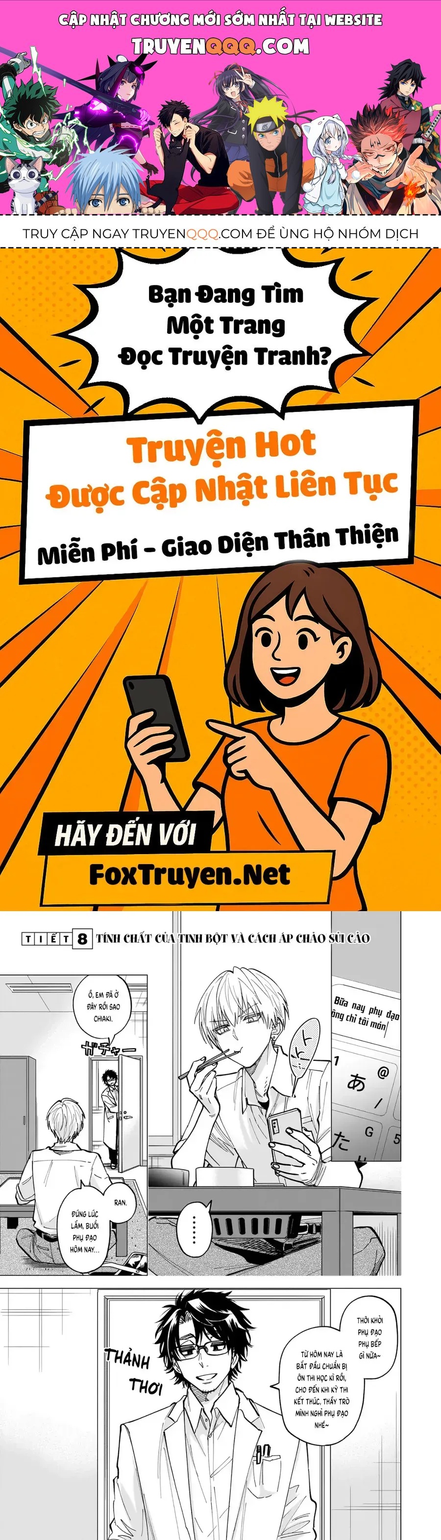 Tên Đầu Gấu Và Bữa Ăn Khoa Học [Chap 8-9] — trang 0