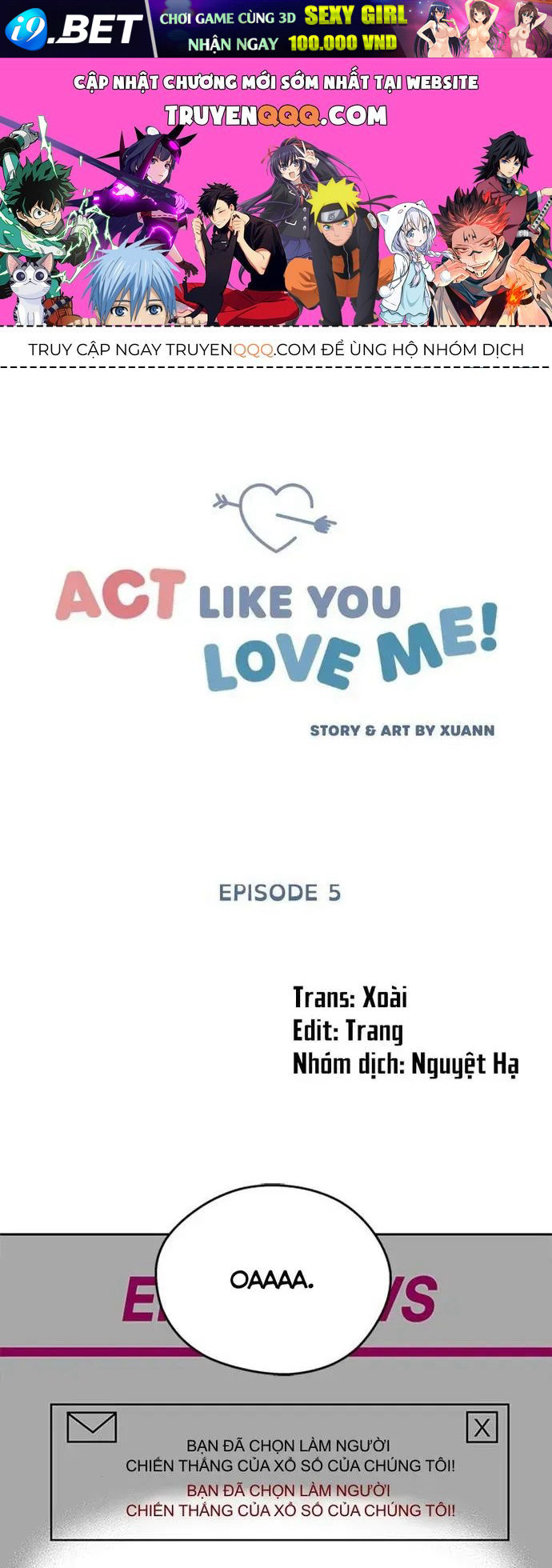 Act Like You Love Me Chương 5 - Trang 1