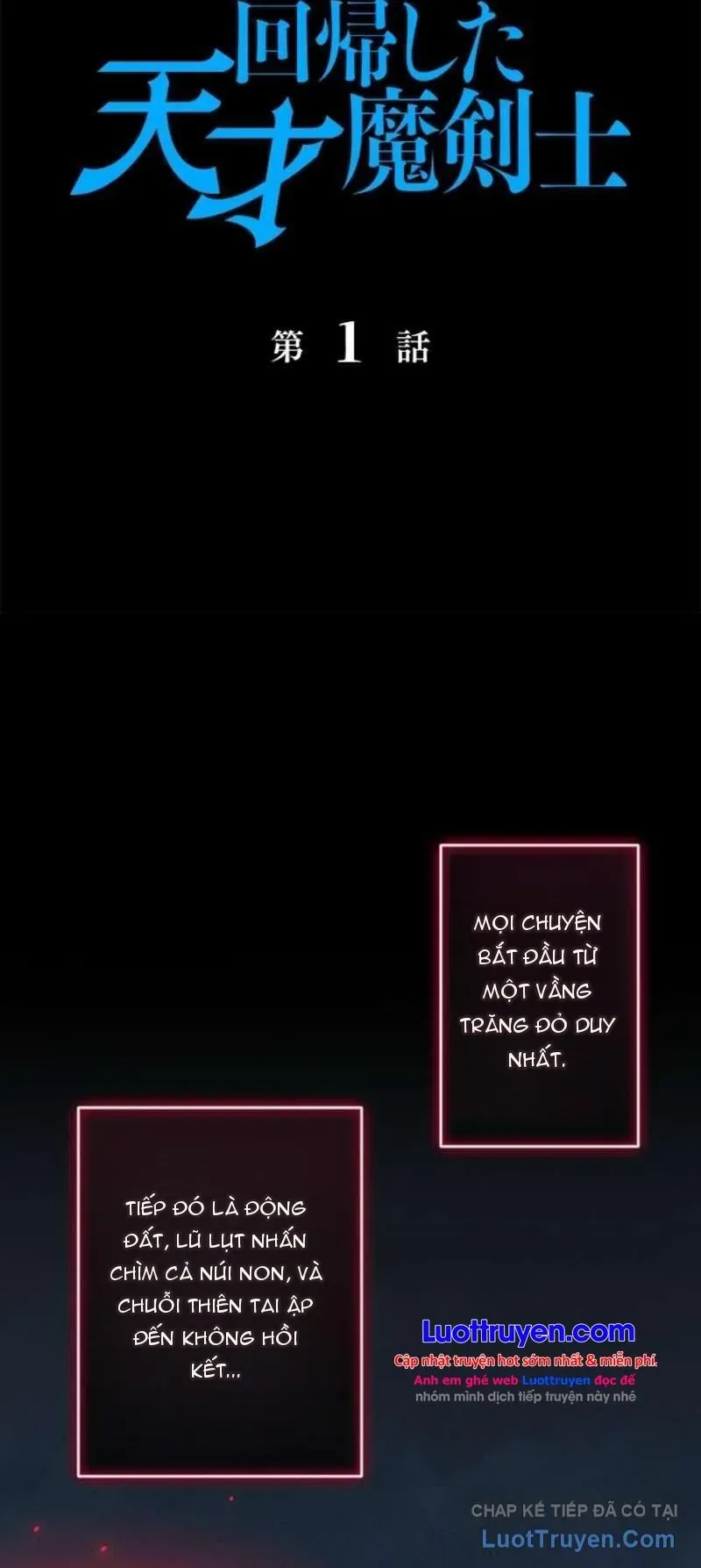 Thiên Tài Ma Kiếm Sư Trùng Sinh Chap 1