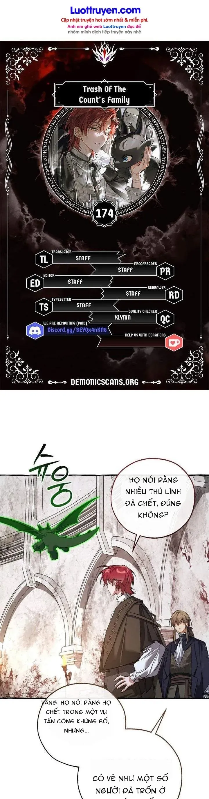 Phế Vật Dòng Dõi Bá Tước Chap 174 - Next Chap 173