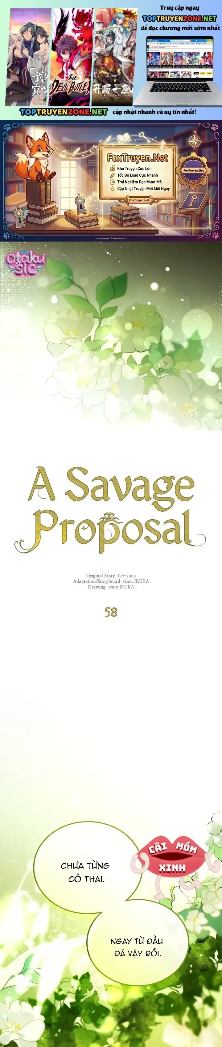 Lời Cầu Hôn Hoang Dã Chap 58 - Next Chap 57